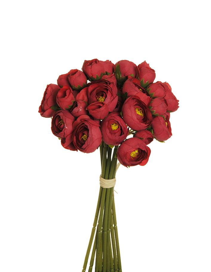 RANUNCOLO MINI X9 18FG. 29CM. ROSSO