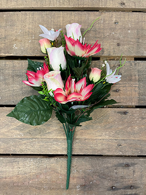 FRONTALE ROSE CLEM. ORCHID 45CM. PEACH