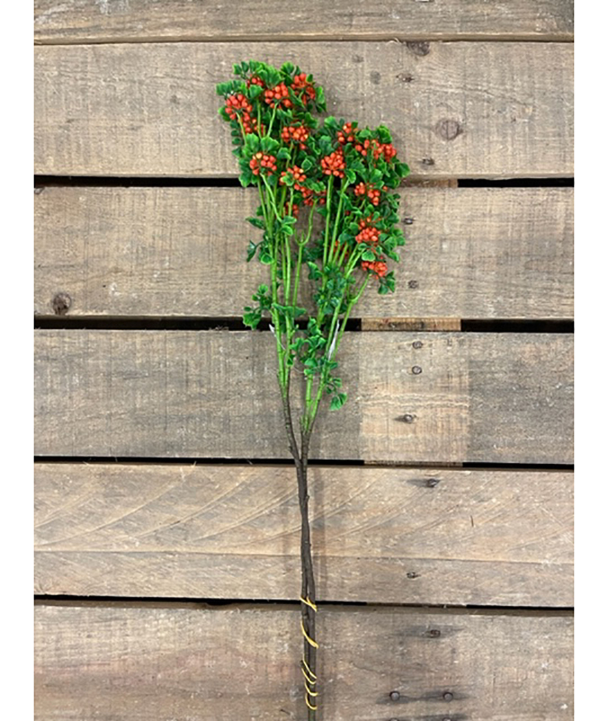 BERRY SPRAY 62CM. 2PZ. ORANGE