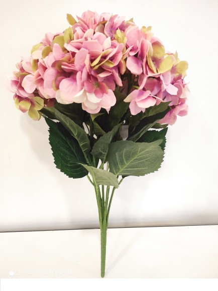 HYDRANGEA BUSH X7FIORI 56CM. DK PINK