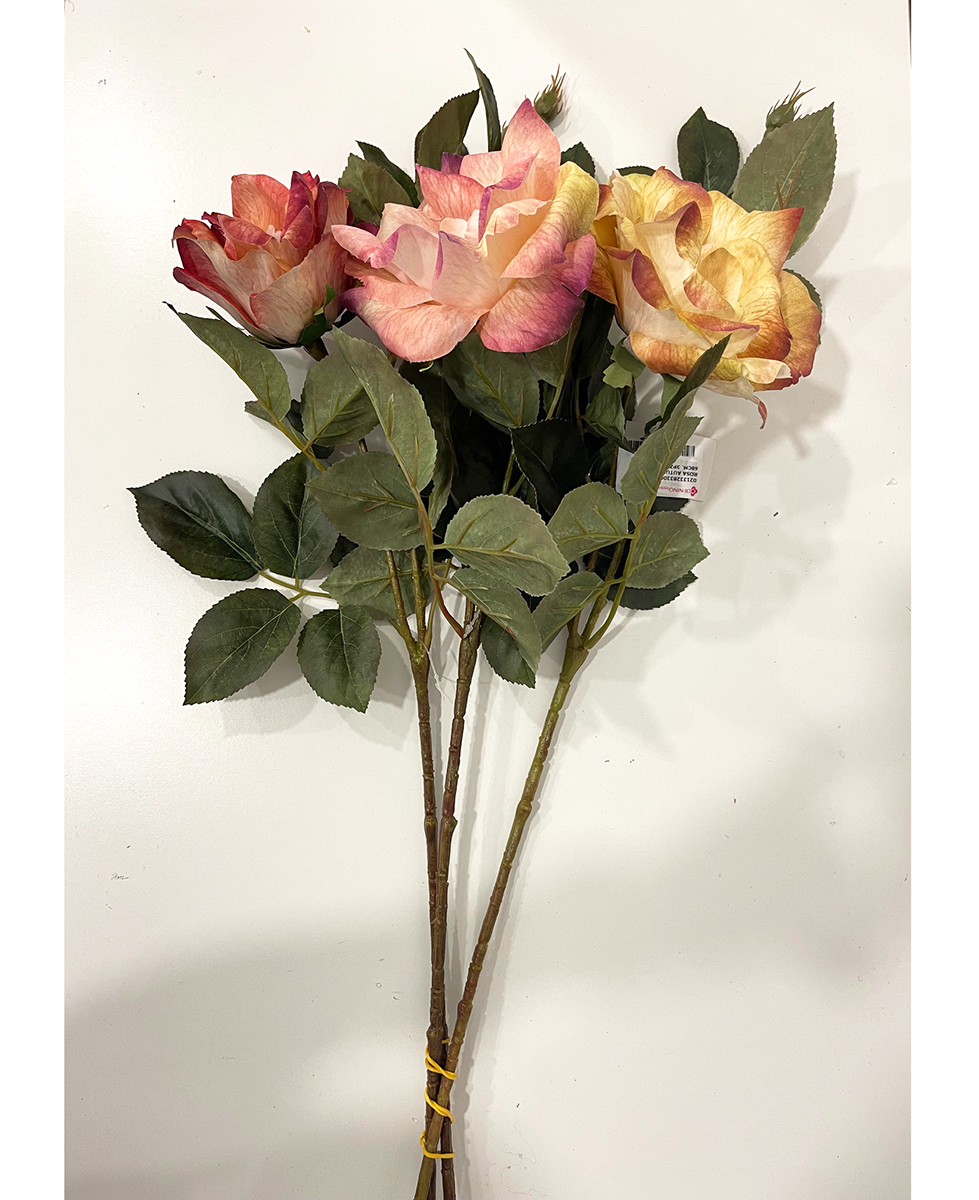 ROSA AUTUMN GARDEN 68CM. 3PZ. COL.ASS
