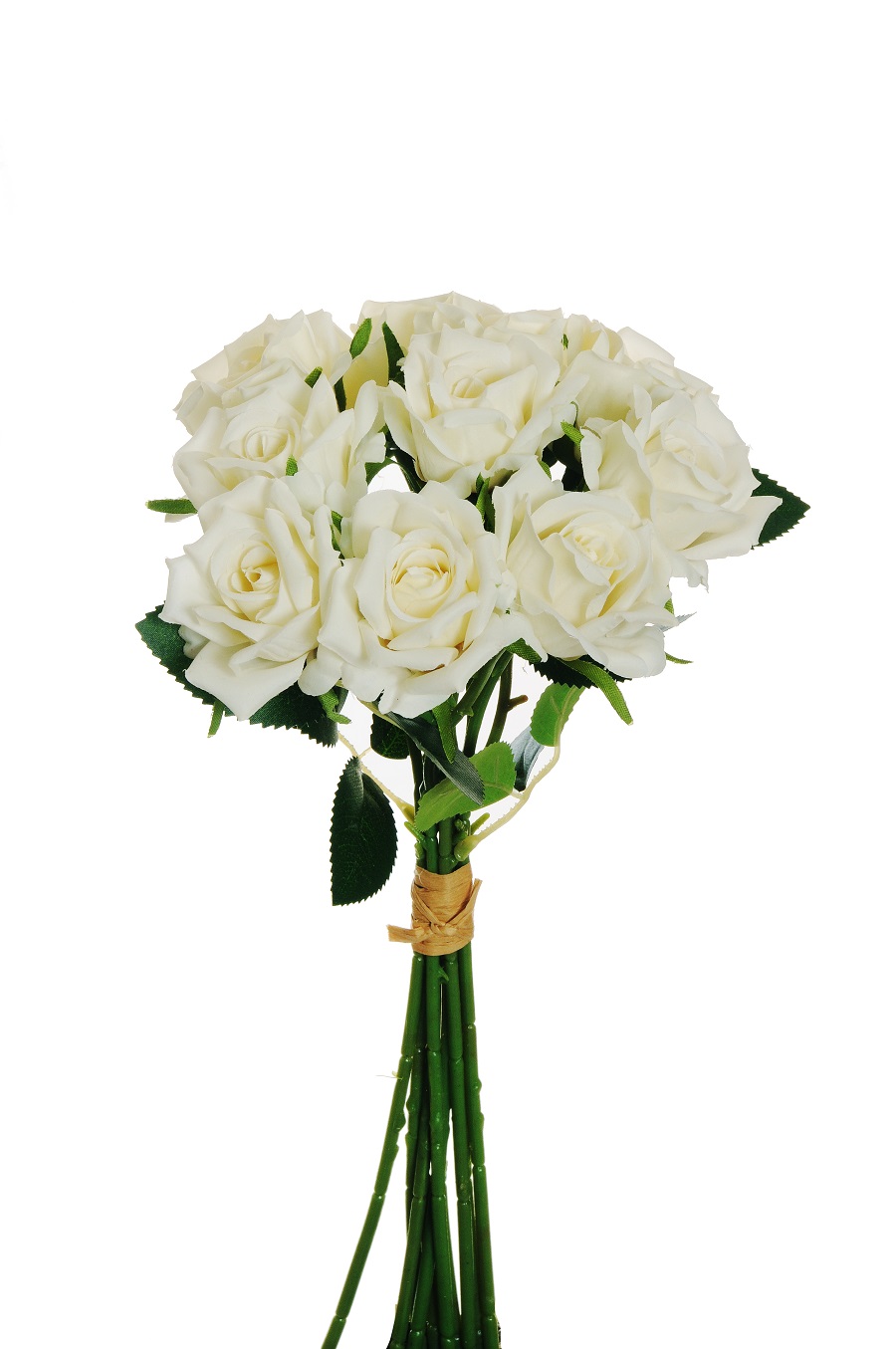 ROSE BUNDLE NOBL. X10 D6 37CM. PEARLY
