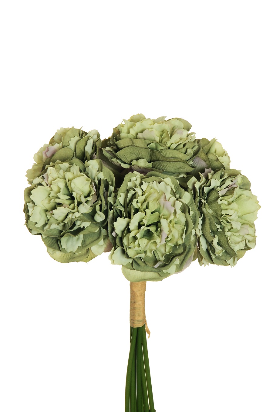 PEONY BUNDLE X7 D9 34CM. SAGE GREEN