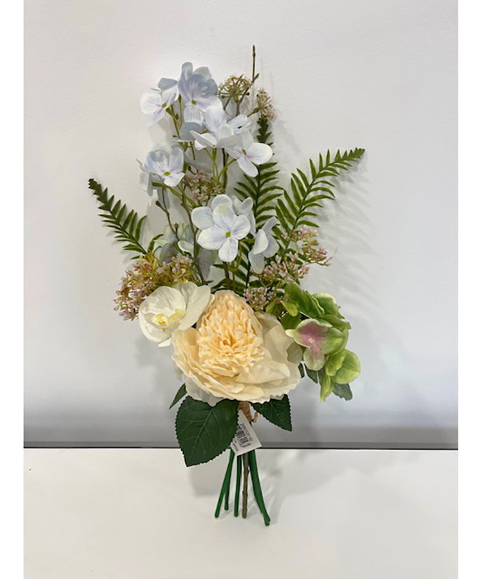 BUNDLE PEONY,HYDRANG. E ORCHID 50CM. CREMA