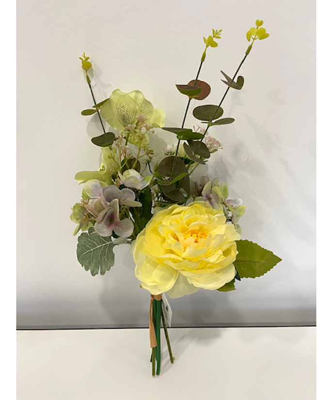 BUNDLE PEONY,HYDRANG. E HELLEBORUS 40CM. YELL.