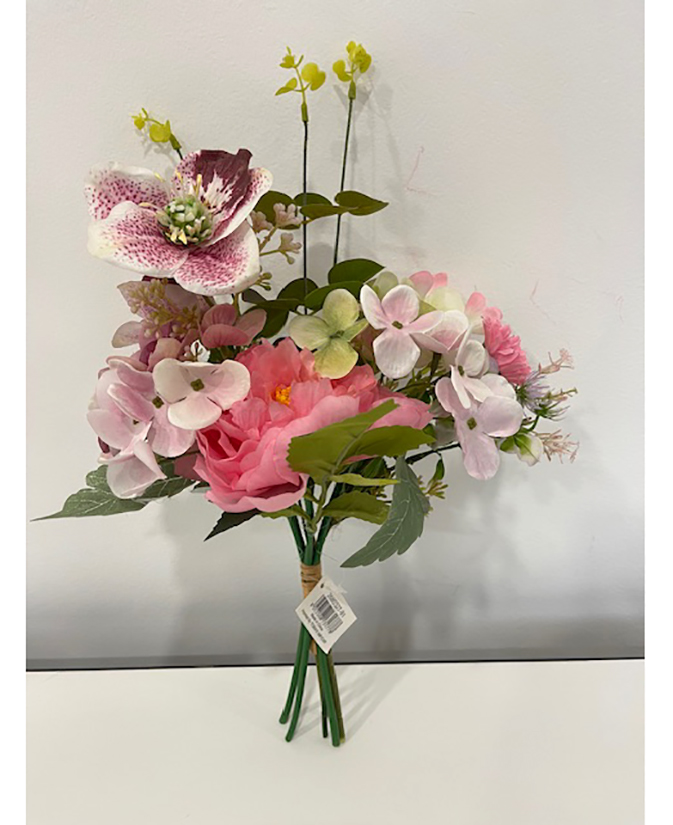 BUNDLE PEONY,HYDRANG. E HELLEBORUS 40CM. ROSA