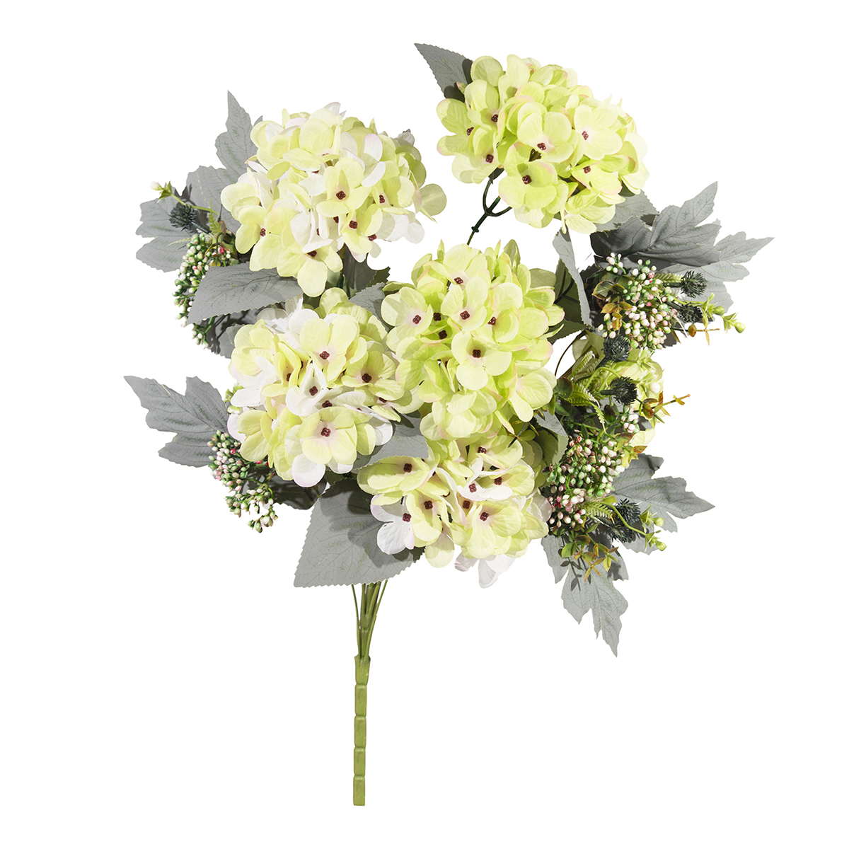 BUSH HYDRANGEA 60CM. VERDE CHIARO