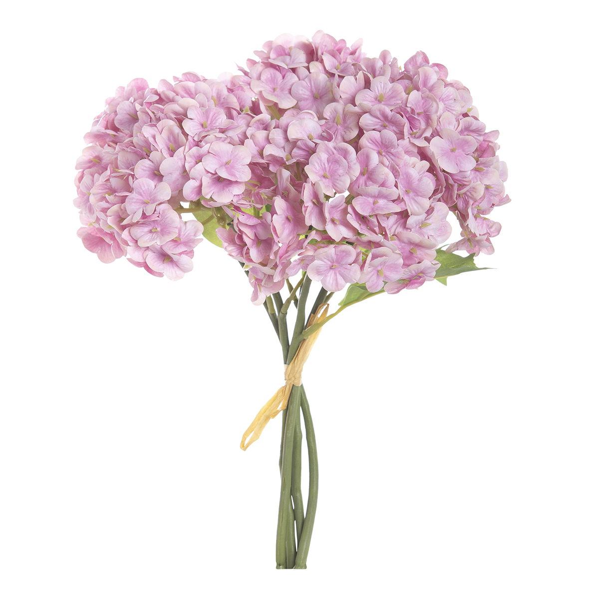 HYDRANGEA BOUQUET 5STELI 30CM.REAL TOUCH ROSA