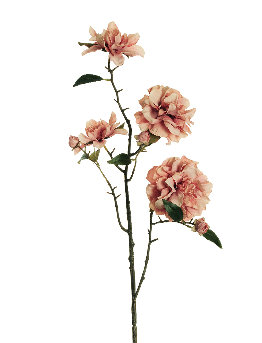 CAMELIA SPRAY C/4FIORI 95CM. 2PZ. PINK