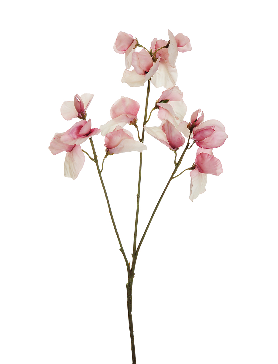 SWEET PEA SPRAY X3 REAL TOUCH 67CM. LT PINK