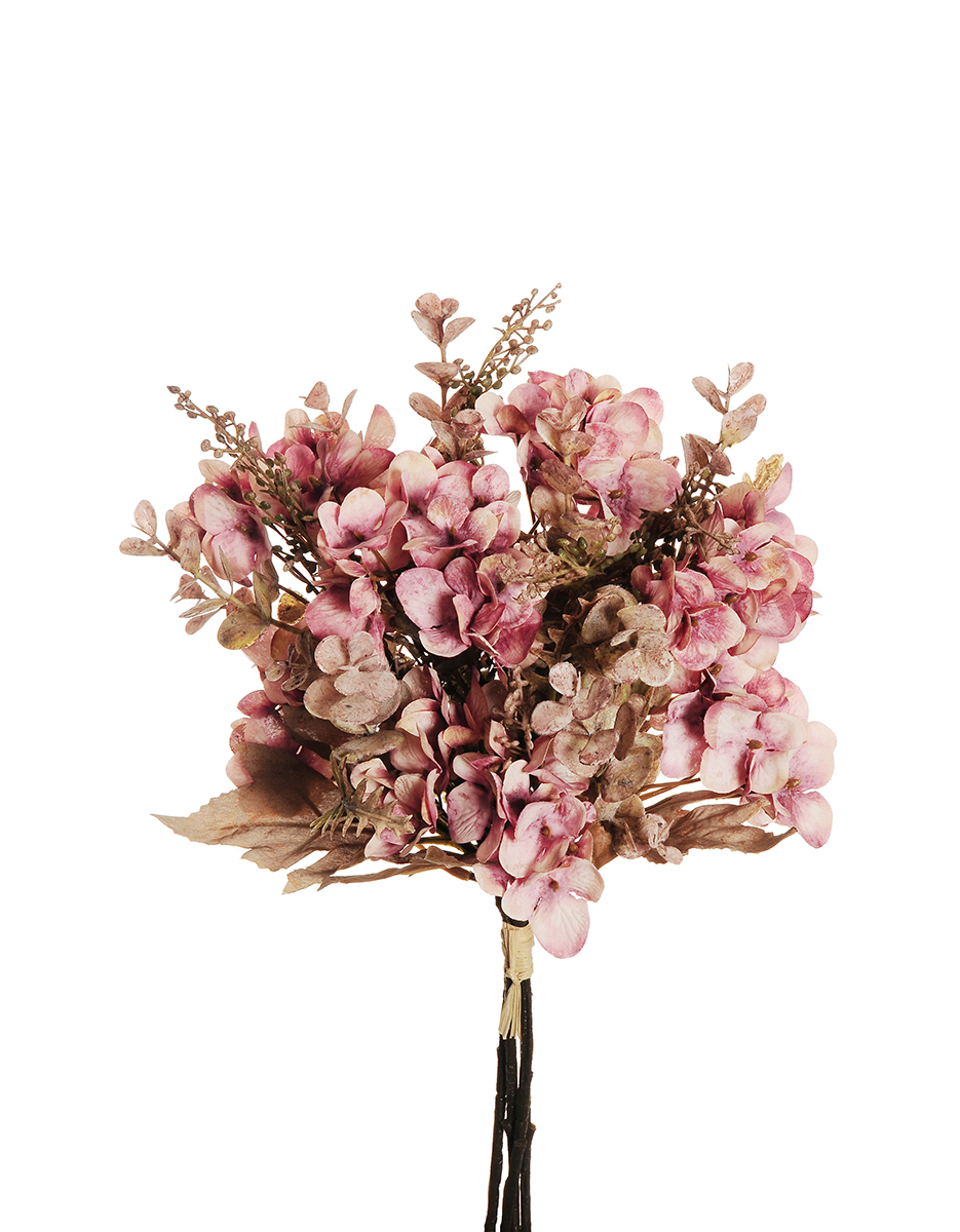 BUNDLE HYDRANGEA ARBOR. 4STELI 37CM. ROSA
