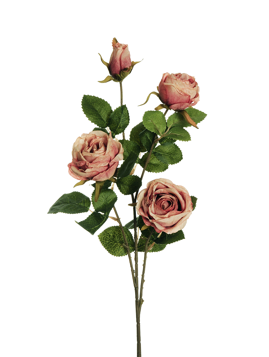 ROSE BUD SPRAY X4 70CM. 2PZ. ROSA