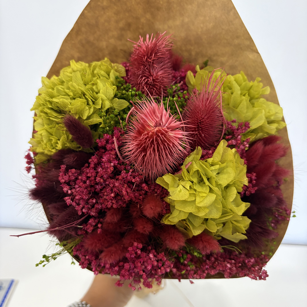 MAZZO CRISTINA D20 H45CM. MIX VERDE FUSCHSIA