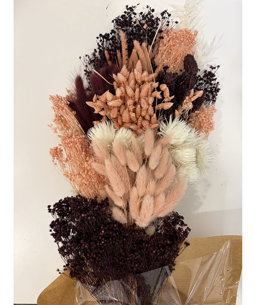 MAZZO VERTICALE H60CM. MIX BORDEAUX ROSA
