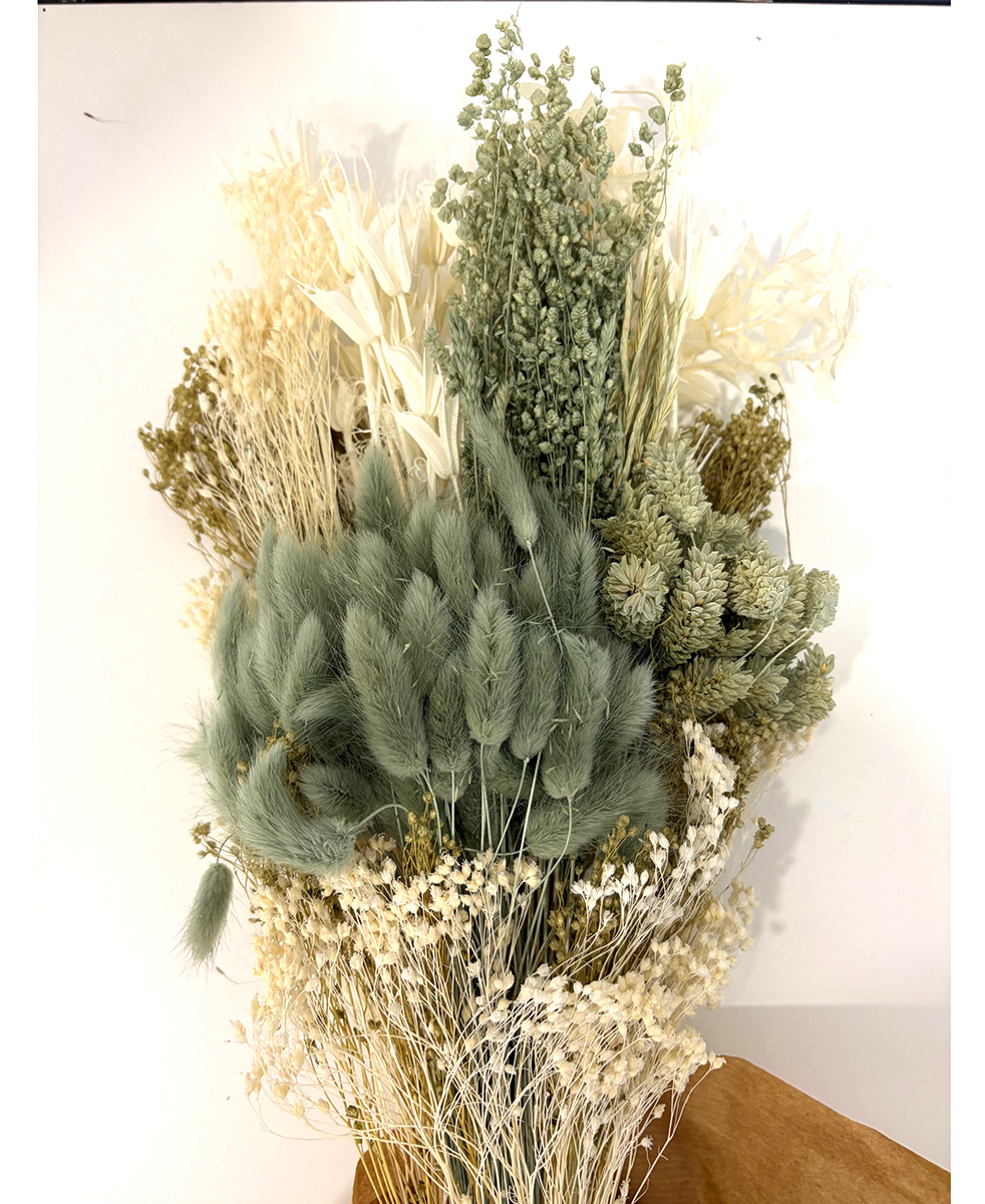 MAZZO VERTICALE H60CM. MIX SALVIA /BIANCO