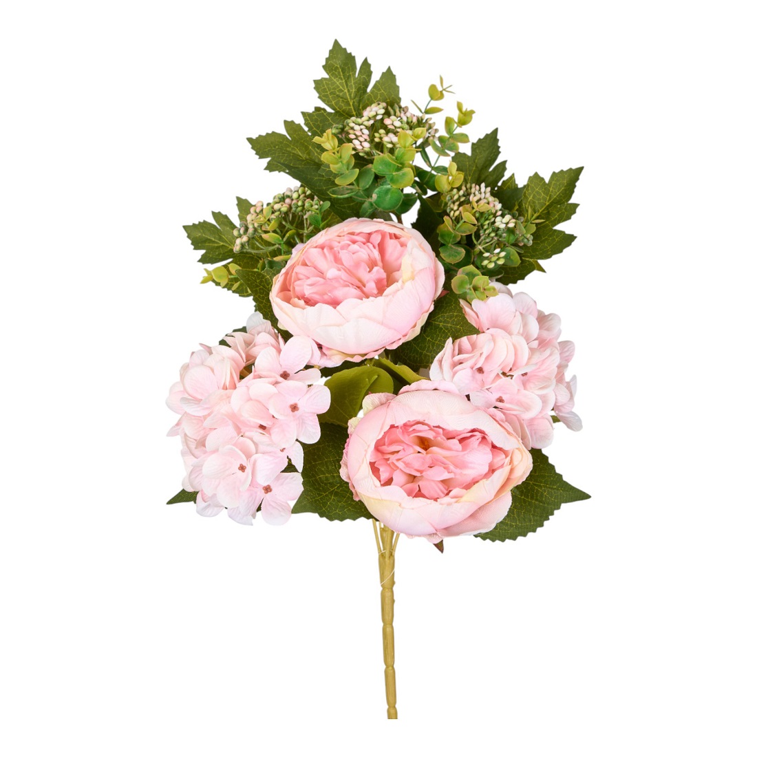 FRONTALE PEONIE HYDRANG. L50CM. PINK