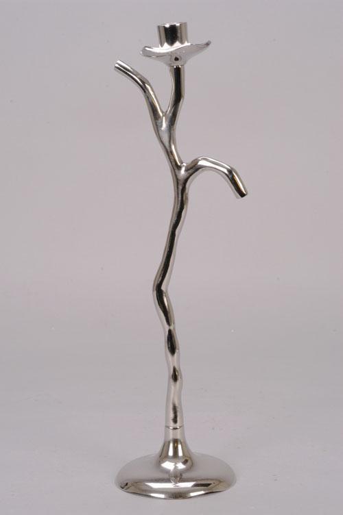 CANDLE ST.X1 BRANC.15X12X45 SHINY/NI
