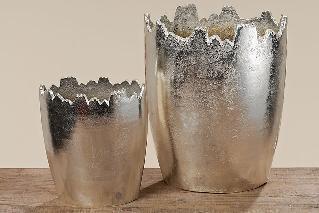 VASI S/2PZ. PAOLO H.30-20CM. SILVER