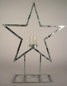 PORTACANDELA STELLA 70,5CM. METAL