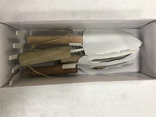 ATTREZZI GIARDINO 4PZ. 18CM.WHITE