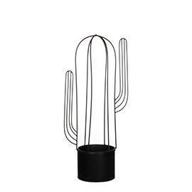 POT CACTUS H56 26X15CM. BLK