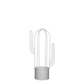 POT CACTUS H44 23X13CM. WH