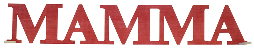 POSTER MAMMA 109X18 CM RED