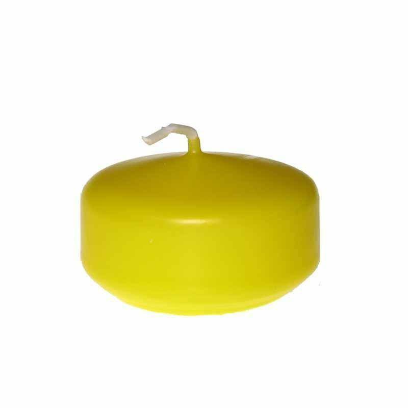 CANDELE GALLEGGIANTI 28PZ. D4CM. GIALLO