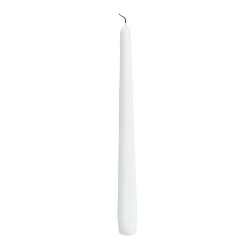 CANDELA CONICA H250 D23MM. 12PZ. BIANCO