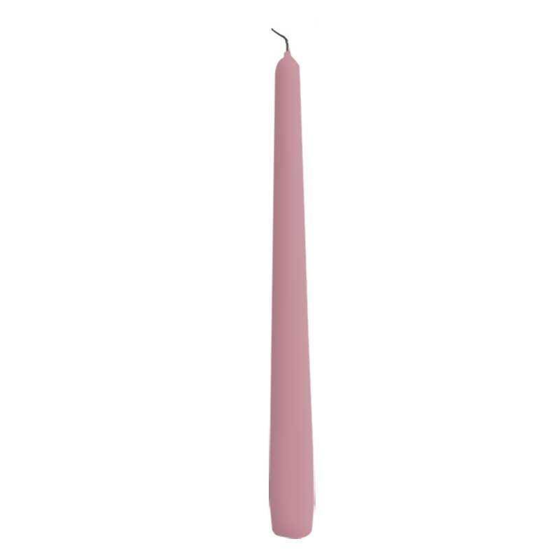 CANDELA CONICA H250 D23MM. 12PZ. ROSA ANT.