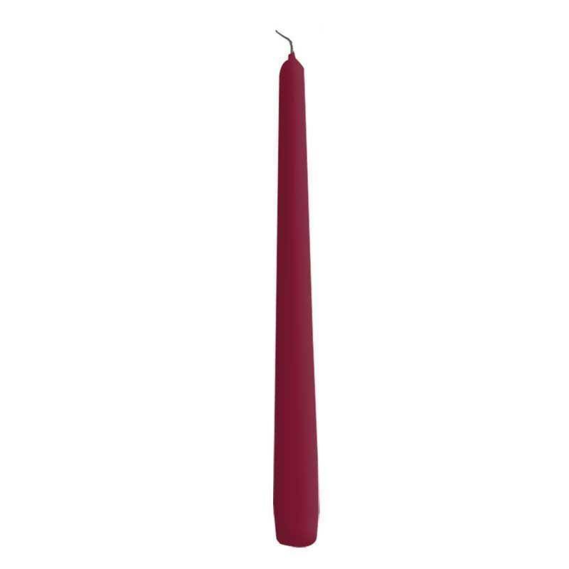 CANDELA CONICA H300 D23MM. 12PZ. BORDO'
