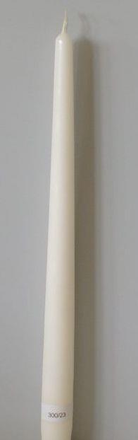 CANDELA CONICA H400 D25MM. 8PZ. BIANCO