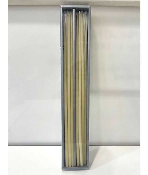 CANDELE STELO 40CM. 12PZ. AVORIO
