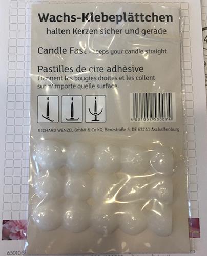 PASTICCHE DI CERA PER FISSARE CANDELE 15PZ.