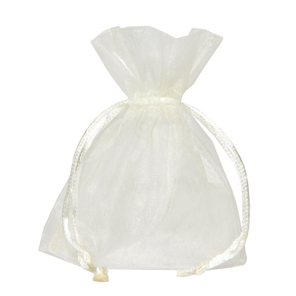 BAG ORGANZA 12X17CM. 10PZ. BEIGE