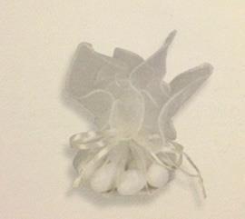 SACCH.LOUVRE 25X25CM. 10PZ. BIANCO