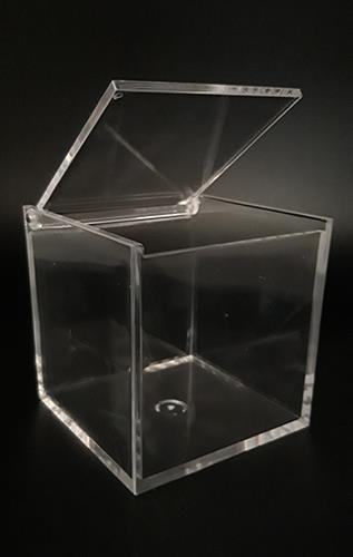 CUBO PLEXIGL. TRASP. 8X8CM. 4PZ. C/COP.