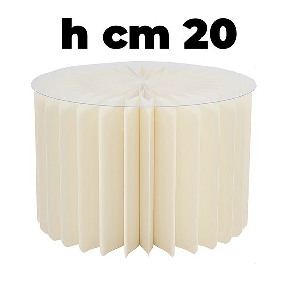 ALZATINA IN CARTA 180GR. D30 H20CM. C/TOP IN PLAST.