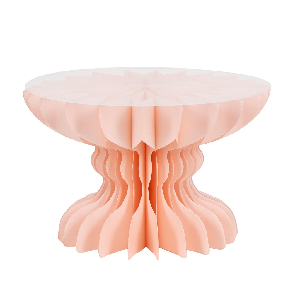 ALZATINA IN CARTA 120GR. D25 H16CM. TOP PLAST. ROSA