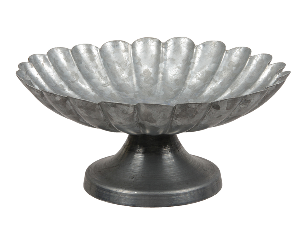 ALZATA MET. H9 D22CM. GRIGIO