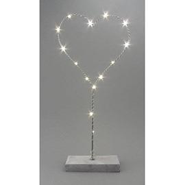 CUORE MET.SU PIEDIST. H50CM. CON LED