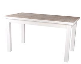 TAVOLO LEGNO 140X80H76CM. BIANCO