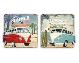QUADRO ROAD BUS 40X42CM. AQUA