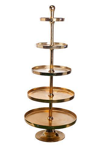 ETAGERE MET.5RIPIANI H172 D70CM. ORO  --NETTO-----