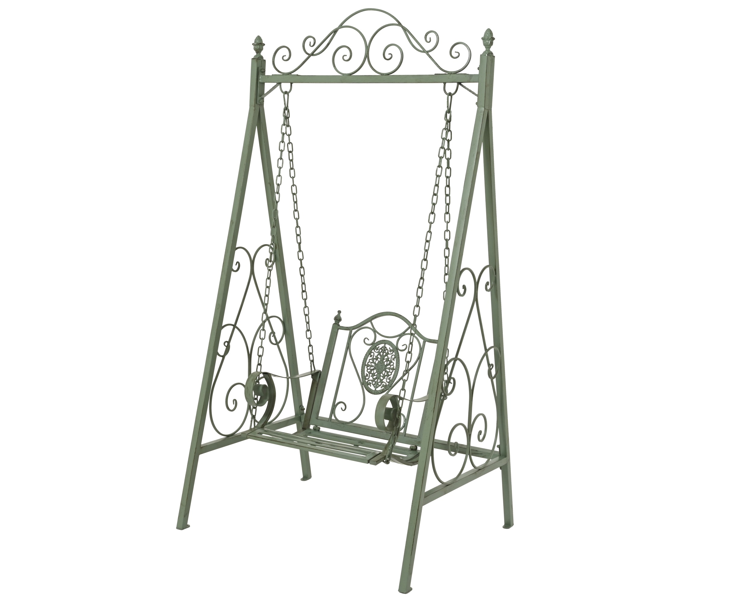 ALTALENA MET. 1POSTO  88X107 H209CM. VERDE SALVIA