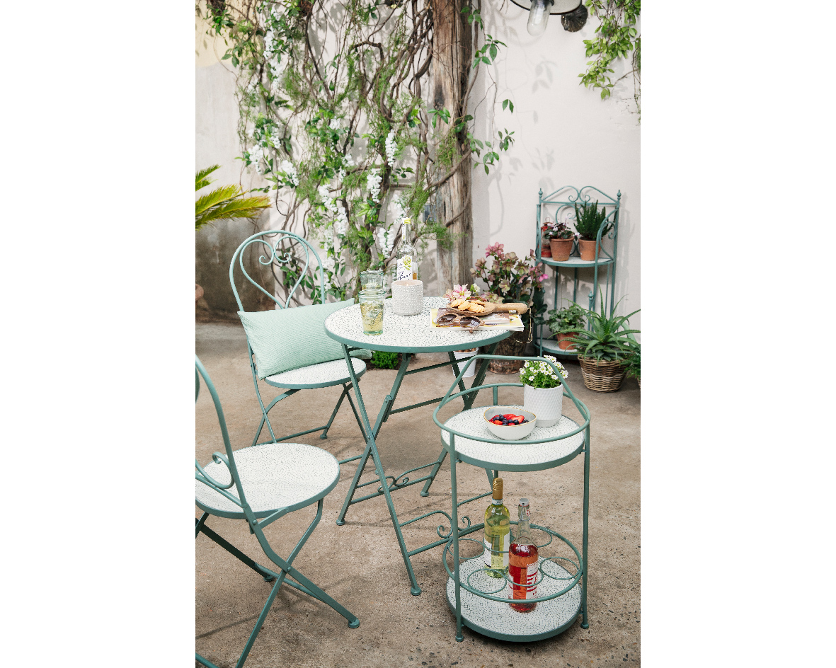 SEDIE MET. 2PZ. 39X46 H93 SALVIA  --NETTO-----