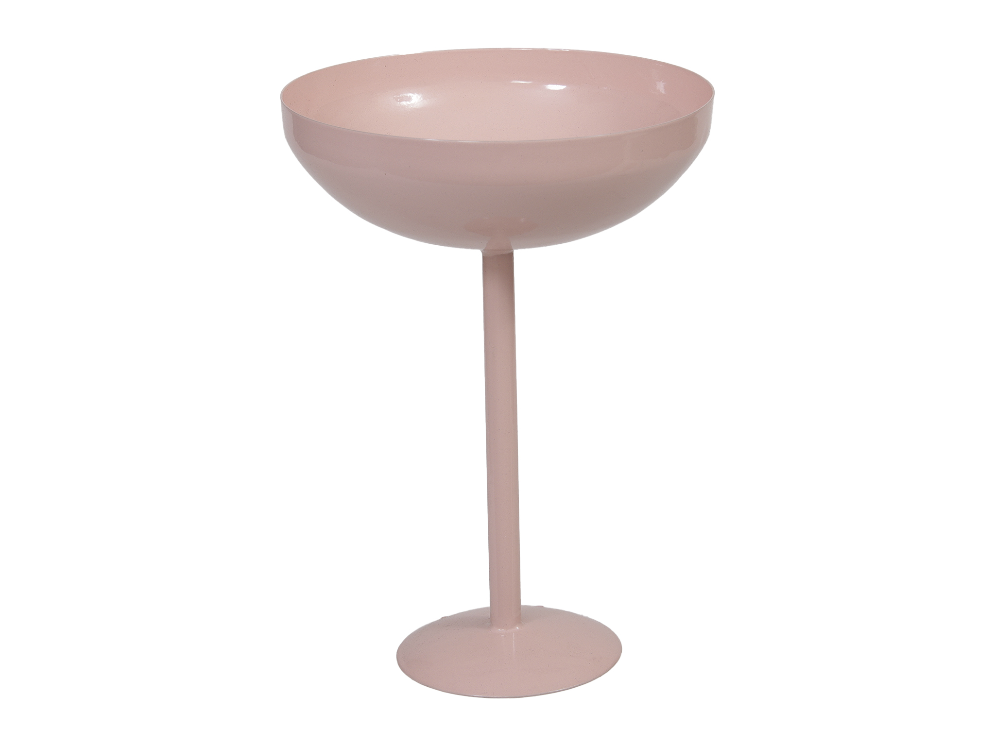 COPPA ALZATINA MET. D13,5 H19CM. ROSA CH.