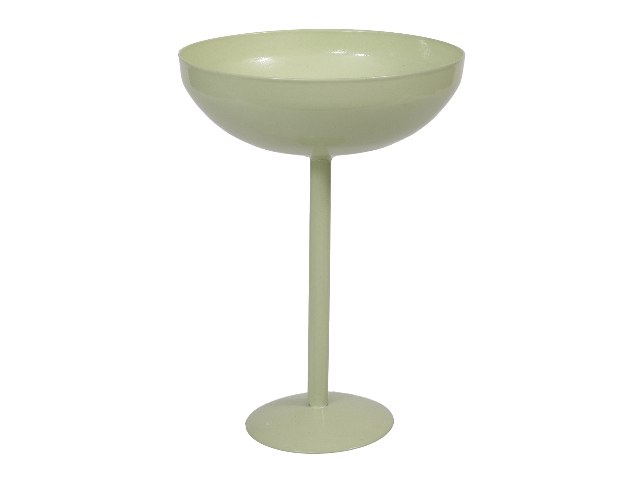 COPPA ALZATINA MET. D13,5 H19CM. VERDE CH.