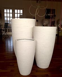 VASI GARDA SET 3PZ. H.90-75-55 BIANCO