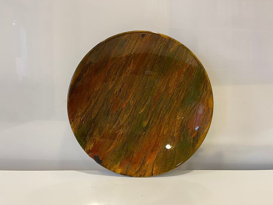 PIATTO BAMBOO D25 H4CM. VERDE ORO